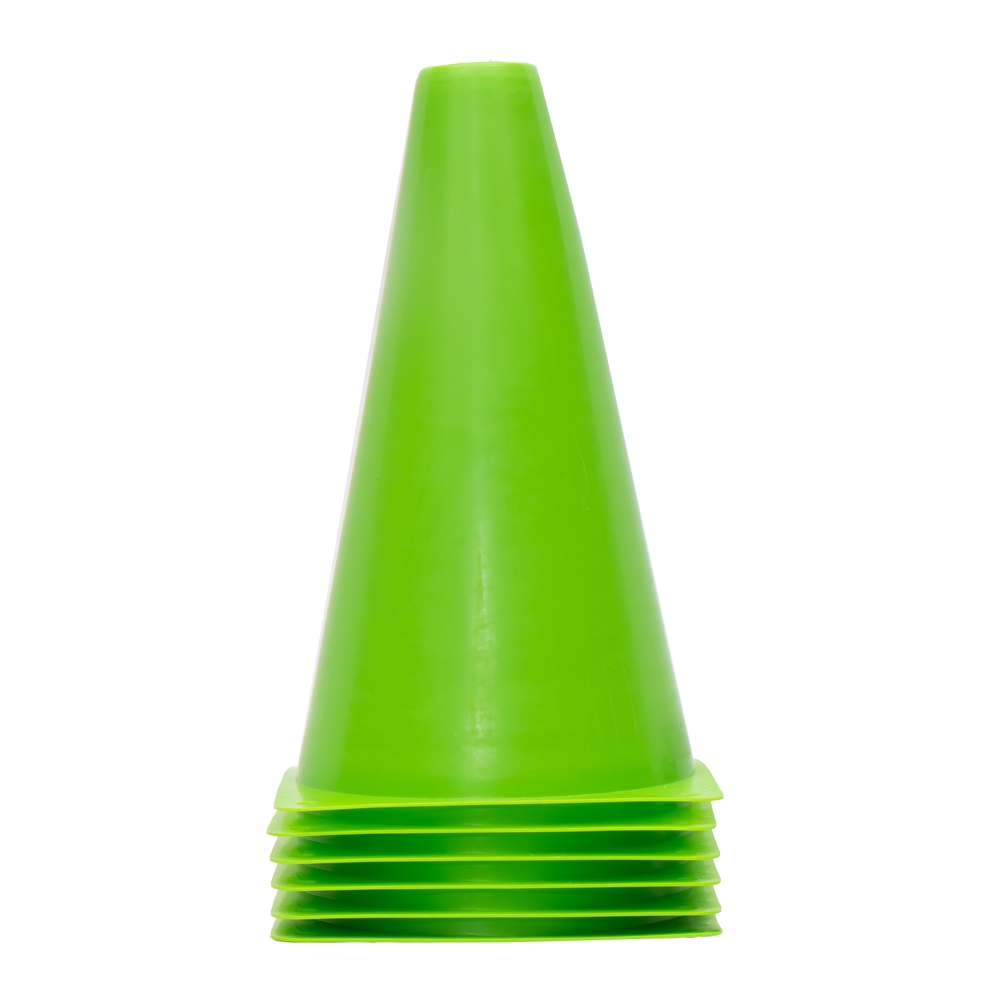 SET DE CONOS ''9'' VERDE X 6 UNI. BRAVO